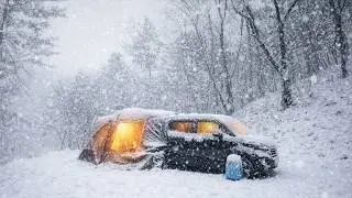 😱 В непредсказуемую погоду ❄️, кемпинг на машине в 4-х пхёнах с двумя комнатами