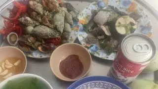 Cá nhái nấu canh cải cay ăn với rau sống,bửa cơm chiều bên cha mẹ già những ngày cuối năm |