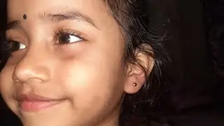 মেয়ের আজকে কান ফোটালাম পার্লার থেকে / I pierced my daughter's ears today / Ear Piercing Kids