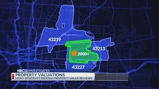 Which areas of Franklin County successfully appealed rising property values