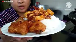 Stir-fried Squid in Spicy Soy Sauce vs Brutu Fried Chicken ‼️ Sulastri 15 Taiwanese migrant worke...
