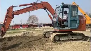 Amazing Stunt in Work by Tata Hitachi Pocklain Machine | Excavator Video !!