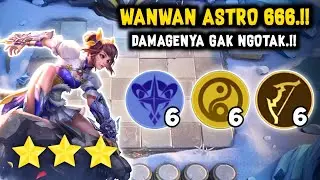 WANWAN ASTRO POWER.!! 6 ASTRO + 6 ARCHER + 6 CADIA. MAGIC CHESS MOBILE LEGENDS