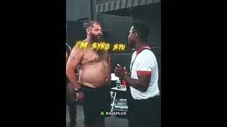 Rampage Jackson's son Raja didn&rsquo;t recognize legendary wrestler Syko Stu 🙏 #rampagejackson #raja