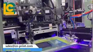 4color Auto CNC Servo Screen Printer and Hot Foil Stamping for round flat oval glass plastic bottle