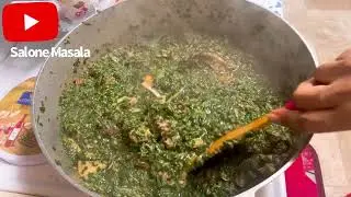 How to cook Coconut Spinach with smoked turkey // delicious meal #fypシ #easymeals Salone Masala 🌶️