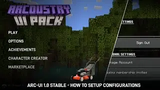 Arcdustry-UI | Arc-UI - How to setup configurations [ Minecraft : Bedrock Edition ]