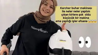 KARCHER SC3 ANNİVERSEY BUHAR MAKİNASI KULLANIMI😎SEN NE GÜZEL BİR NİMETSİN😍ÇIKAN KİRLERE ŞOK OLDUM😰