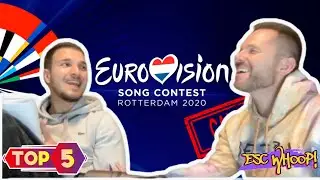 ESC 2020 TOP 5 | EUROVISION SONG CONTEST 2020 REVISITED | Esc Whoop! Ep. 7