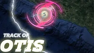 Track of Major Hurricane Otis 2023