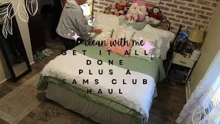 Small House/Clean with me/Doing Laundry /Sams Club Haul