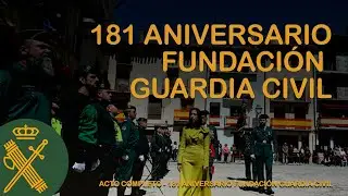 Acto conmemorativo del 181º aniversario de la fundación de la Guardia Civil en Mora de Rubielos
