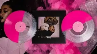 Ariana Grande - Thank U, Next webstore exclusive repress Pink / Clear Split Vinyl EP.723