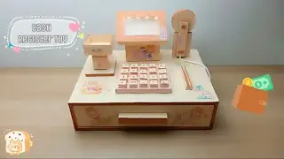 DIY Cash Register Toy / Mainan Mesin Kasir #miniature #craft #toys  #rahmakornanila