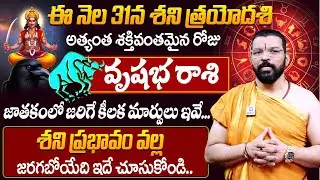 వృషభ రాశి : Shani Trayodashi 31st Jan Effects On Vrushaba Rasi | S.V Nagnath - Ph - 9859853336