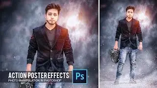 Action movie poster effect in Photoshop tutorial by Hass Hasib