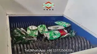 High-Efficiency Aluminium Can Shredder | Powerful Double Shaft Crusher for UBC Can Recycling