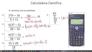 Calculadora   Parte 2   Conhecendo a sua Calculadora Científica - Uso dos Parênteses