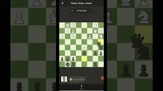 Daily chess puzzle duck,duck, loose! / GOLDEN BIRD (KING OF YOUTUBER) / CHESS.com