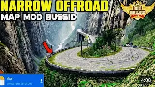 Finally Release ✅ Narrow Foggy off-Road map Mod Bussid ✅