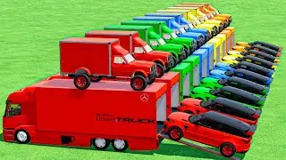 Transporting With Colors - Defender vs Mercedes vs  Ambulance In Fs 22 | Farming Simulator 22
