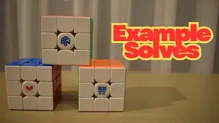 3x3 Rubik's Cube Example Solves | CFOP Method