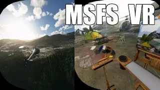 Painting, flying, camping in MSFS