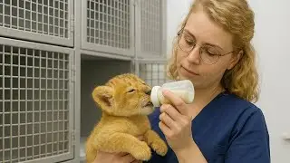 Este Cachorro De León RECHAZABA Comer Sin Esta Mujer - La Verdad Te Dejará SIN PALABRAS