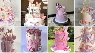  🦋🌈 Trendy Butterfly Cake design/trendy girls birthday cake design ideas 💡 birthday.@ad_recipe-29 