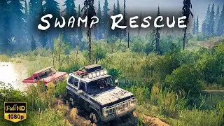 MUDDY SWAMP - Pickup Rescue | Mudrunner