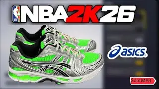 NBA 2K26 Shoe Creator - 'Slime Green' ASICS Gel Kayano 14 CUSTOM Tutorial! How to Make ASICS in 2K26