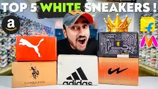 TOP 5 WHITE SNEAKER IN 2024 🔥PUMA , ADIDAS , USPA , REDTAPE , CAMPUS 🔥🔥