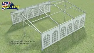 6m x 9m How to Erect Gala Tent Fusion Marquee - Assembly Instructions