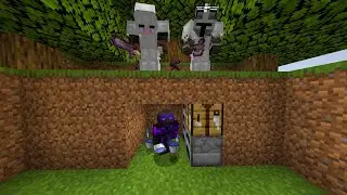 Minecraft Random Item Challenge vs 2 Hunters