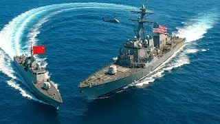 China Navy Nearly Collides With US Warship in Taiwan Strait | USS Higgins Close Encounter Explained