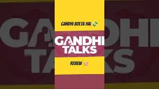 Gandhi Talks Trailer Review/Reaction.🤐 #shorts #movie #review #hindi