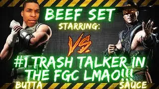 BUTTAFROMDALAM VS SAUCEGOD BEEF SET | #1 TRASH TALKER IN THE FGC LMAO!!! 🤣🎤💯