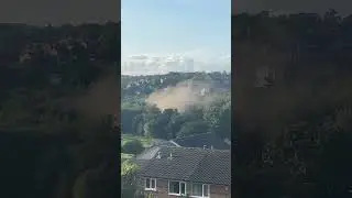 Skilled #airbulance aborts landing due to dust cloud #helicopter #ambulance #emergency#yorkshire
