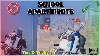 MASTER SCHOOL APARTMENTS IN PUBG MOBILE🔥BEST RUSHING TIPS AND TRICKS BATTLEGROUNDS MOBILE BGMI 1.4