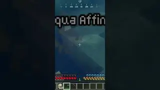 AQUA AFFINITY EXPLAINED IN MINECRAFT #minecraft #gaming #minecraftbuilding