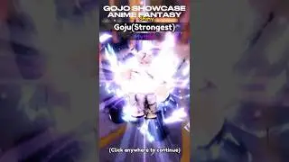 Shiny Gojo Showcase Anime Fantasy #animefantasy  #animevanguards #roblox #animelaststand