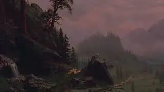 Sunrise on the Matterhorn by American artist Albert Bierstadt  | 4K Frame TV Art