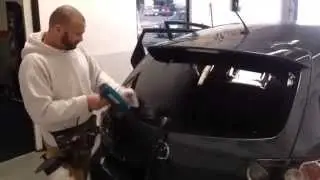 Ray tinting a Mazda 3 wagon