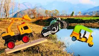 Jump River Toys | Tractor 🚜| JCB, Rickshaw & Bike