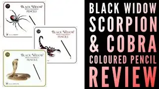 Black Widow, Scorpion & Cobra Coloured Pencil |  Review