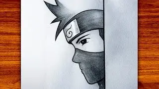 Easy anime drawing with pencil drawing - How to draw an anime boy wearing a mask - Anime drawings