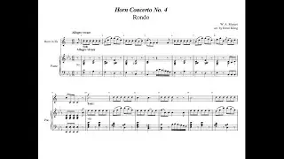 Mozart Horn Concerto No.4 Piano Reduction