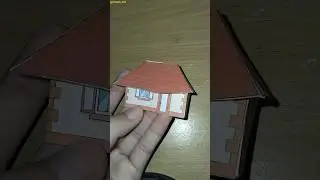 DIY 3D House 🏠 #shorts #ytshorts #papercreations #papercraft #diycrafts #3dprinting #house #3d