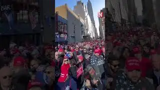 Crowds Line NYC Streets For Trump's Madison Square Garden Rally