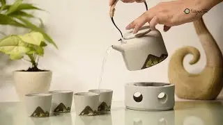 Pinnacle Tea Set | Elegant tea serving set for 4 | Udyan Tea